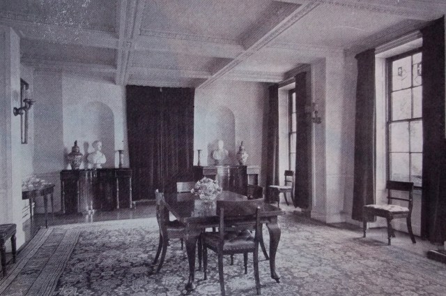 THE DINING-ROOM.  REGENCY DECORATION VICTORIAN FURNITURE