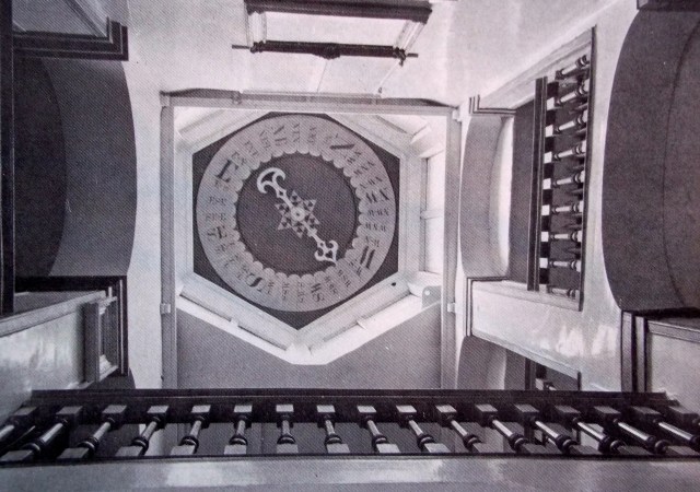 THE WIND INDICATOR SURMOUNTING THE STAIRWELL