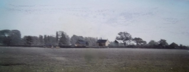 A hazy image of Keepers Cottage from Owletts in the 1940s