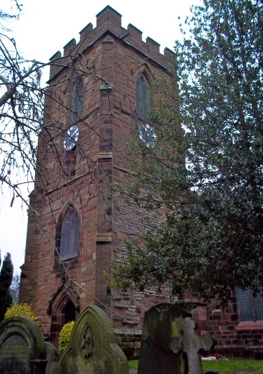 St Mary the Virgin, Aldridge.  The Church Tower.  January 2014
