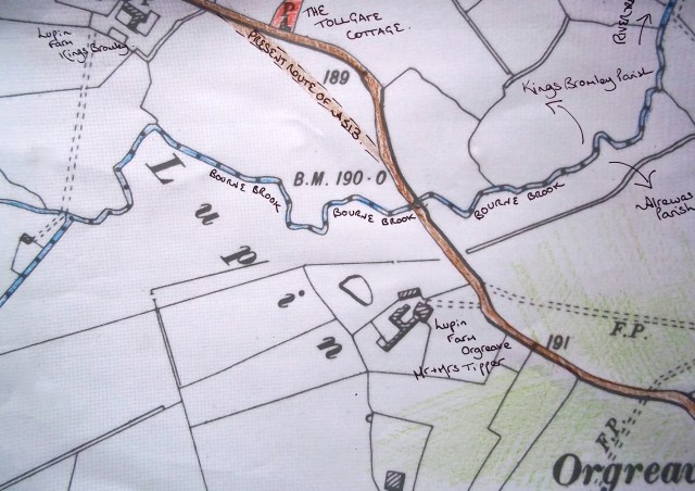 Adapted from 1920's Ordnance Survey via OldMapsOnline