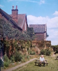 My dad in the garden of the manor house, Hamstall Ridware. C.1982.