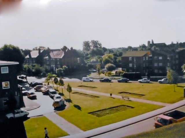 From a vantage point high up in the Avion Building, the junction of Anchor Road and Portland Road, now site of a mini-roundabout.