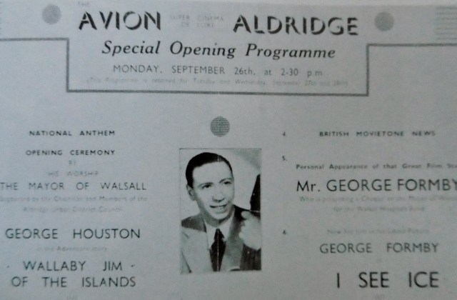 From "Aldridge in Old Photographs" by Jan Farrow. The most important day in the Avion's history: it's grand opening in September 1938.