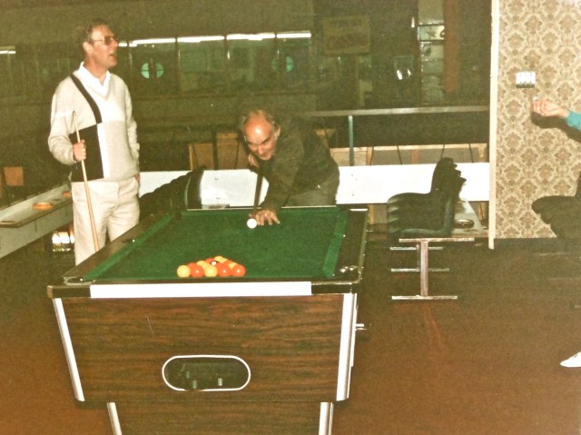 Ted Horton "taking a break" at the Avion in the 1980s